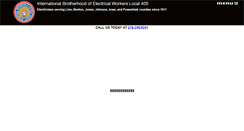 Desktop Screenshot of ibew405.org